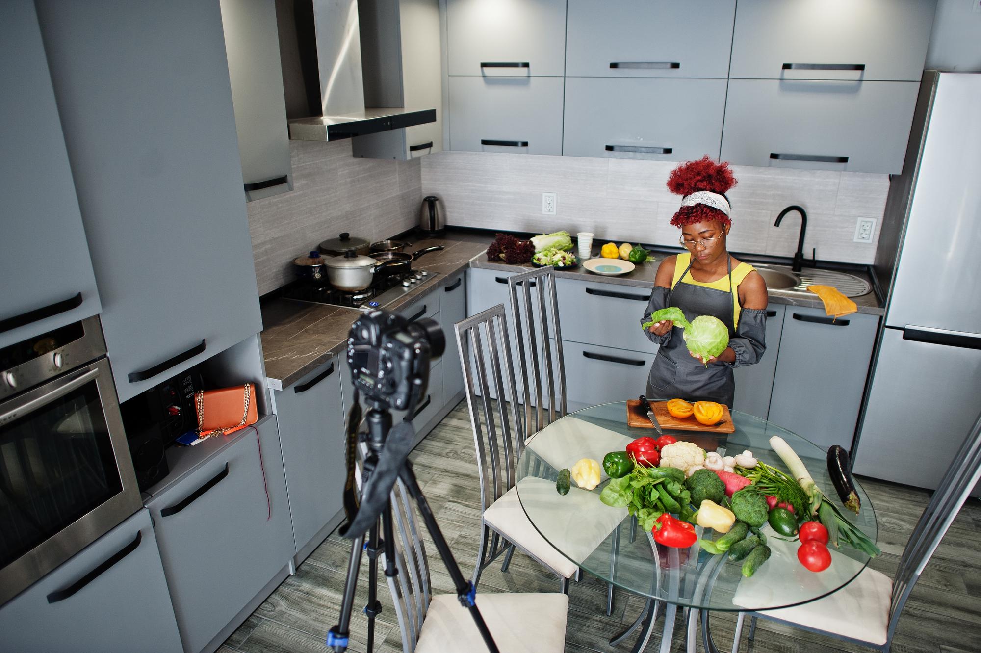 Kuchenne studio do nagrań kursów